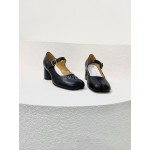 Maison Margiela Autumn Winter New Cowhide High Heeled Shoes Black For Women 