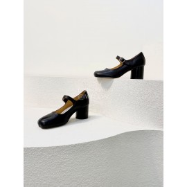 Maison Margiela Autumn Winter New Cowhide High Heeled Shoes Black For Women 