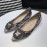 Manolo Blahnik Elegant Diamond Buckle Velvet Shoes For Women Gray