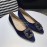 Manolo Blahnik Elegant Diamond Buckle Blue Velvet Shoes For Women 