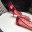 Manolo Blahnik Fashion Diamond Buckle Lace Shoes For Women Rose Red