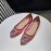 Manolo Blahnik Fashion Diamond Buckle Lace Shoes For Women Rose Red