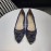 Manolo Blahnik Fashion Diamond Buckle Lace Shoes For Women Blue