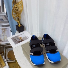 Marni Autumn Winter Velcro Canvas Shoes For Women Blue