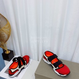 Marni Autumn Winter Velcro Canvas Shoes For Women Red