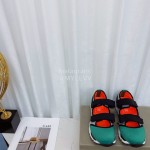 Marni Autumn Winter Velcro Canvas Shoes For Women Green