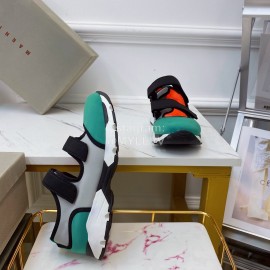 Marni Autumn Winter Velcro Canvas Shoes For Women Green