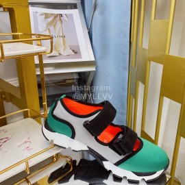 Marni Autumn Winter Velcro Canvas Shoes For Women Green