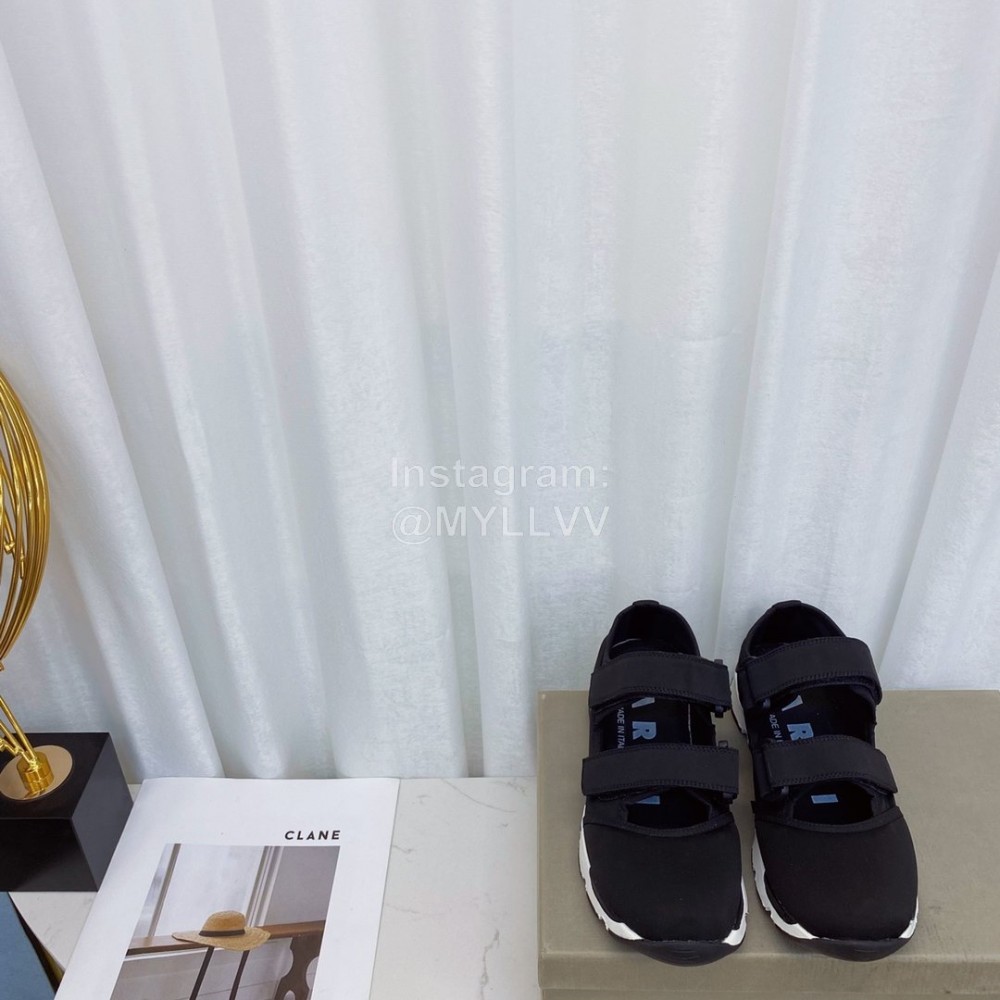 Marni Autumn Winter Velcro Canvas Shoes For Women Black