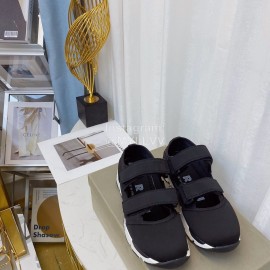 Marni Autumn Winter Velcro Canvas Shoes For Women Black