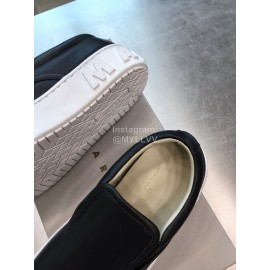 Marni Autumn Winter Fashion Cowhide Wool Shoes For Women Black