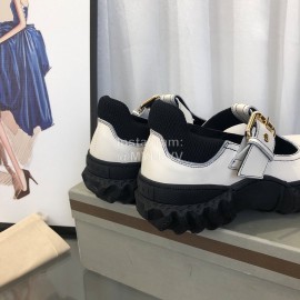 Marni Fashion Cowhide Shoes For Women White