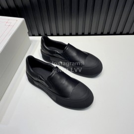 Alexander Mcqueen Canvas Calf Leather Black Casual Shoes For Men And Women