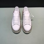 Mcqueen Silk Leather Transparent Air Cushion Casual Shoes For Men And Women Silver