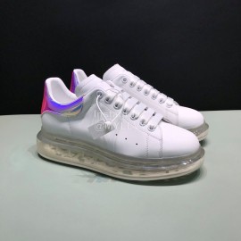 Mcqueen Silk Leather Transparent Air Cushion Casual Shoes For Men And Women
