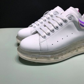 Mcqueen Silk Leather Transparent Air Cushion Casual Shoes For Men And Women