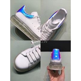 Mcqueen Silk Leather Transparent Air Cushion Casual Shoes For Men And Women