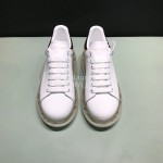 Mcqueen Transparent Air Cushion Silk Leather Casual Shoes For Men And Women Gold