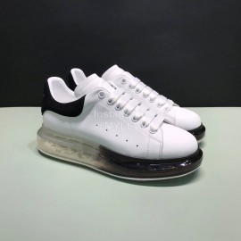 Mcqueen Transparent Air Cushion Silk Leather Casual Shoes For Men And Women Black