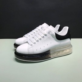 Mcqueen Transparent Air Cushion Silk Leather Casual Shoes For Men And Women Black