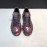 Mcqueen Painted Pattern Leather Casual Shoes For Men And Women Red