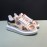 Mcqueen Painted Pattern Leather Casual Shoes For Men And Women Beige
