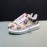 Mcqueen Painted Pattern Leather Casual Shoes For Men And Women Beige