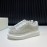 Alexander Mcqueen Rhinestone Leather Casual Shoes For Men And Women White