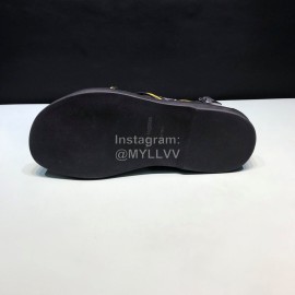 Alexander Mcqueen Cowhide Rivet Fashion Sandals For Men Yellow