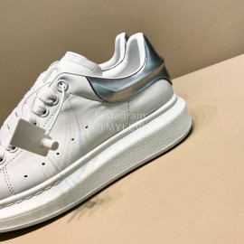 Alexander Mcqueen Fashion Calf Leather Casual Shoes For Men And Women