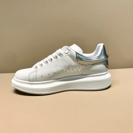 Alexander Mcqueen Fashion Calf Leather Casual Shoes For Men And Women