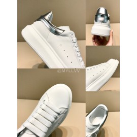 Alexander Mcqueen Fashion Calf Leather Casual Shoes For Men And Women