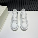 Alexander Mcqueen Serpentine Calf Leather Casual Shoes For Men And Women Green