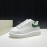 Alexander Mcqueen Serpentine Calf Leather Casual Shoes For Men And Women Green