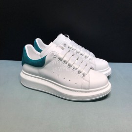 Alexander Mcqueen New Calf Leather Casual Shoes For Men And Women Blue