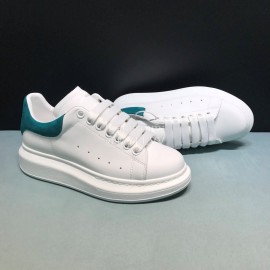 Alexander Mcqueen New Calf Leather Casual Shoes For Men And Women Blue