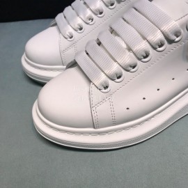 Alexander Mcqueen New Calf Leather Casual Shoes For Men And Women Blue