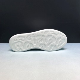 Alexander Mcqueen New Calf Leather Casual Shoes For Men And Women Blue