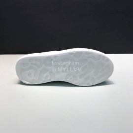 Alexander Mcqueen Printed Cowhide Casual Shoes For Men And Women 