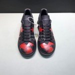 Alexander Mcqueen Printed Cowhide Casual Shoes For Men And Women Black