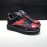 Alexander Mcqueen Printed Cowhide Casual Shoes For Men And Women Black