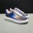 Alexander Mcqueen Printed Cowhide Casual Shoes For Men And Women Blue