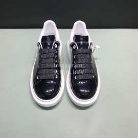 Alexander Mcqueen New Pearlescent Cowhide Casual Shoes For Men And Women 