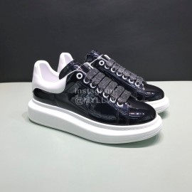 Alexander Mcqueen New Pearlescent Cowhide Casual Shoes For Men And Women 