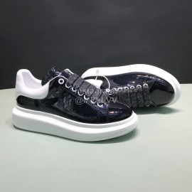 Alexander Mcqueen New Pearlescent Cowhide Casual Shoes For Men And Women 