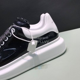 Alexander Mcqueen New Pearlescent Cowhide Casual Shoes For Men And Women 