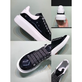 Alexander Mcqueen New Pearlescent Cowhide Casual Shoes For Men And Women 