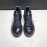 Alexander Mcqueen New Pearlescent Cowhide Casual Shoes For Men And Women Black
