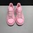 Alexander Mcqueen Matte Leather Casual Shoes For Men And Women Pink