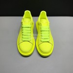 Alexander Mcqueen Matte Leather Casual Shoes For Men And Women Yellow